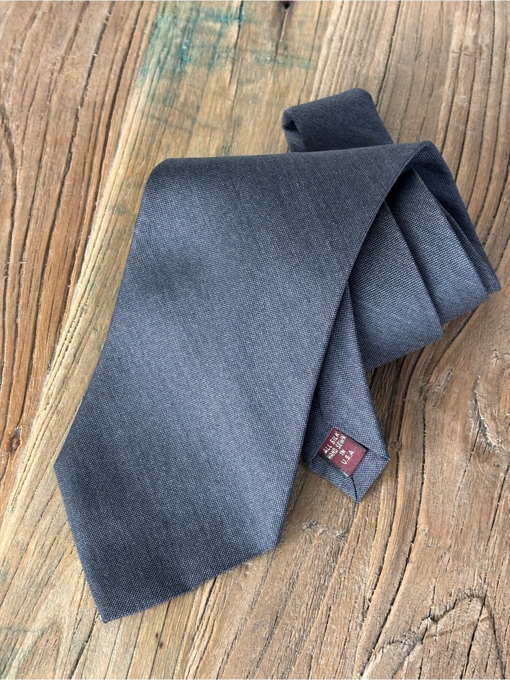 Jos. A. Bank Men's Charcoal Gray Corporate Collection Silk Tie NEW